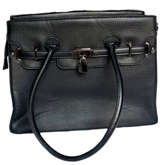 Black leather Handbags - Picture 1 of 6